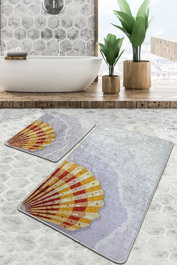 Mijölnir Juego de alfombras de baño Concha Djt Multicolor
